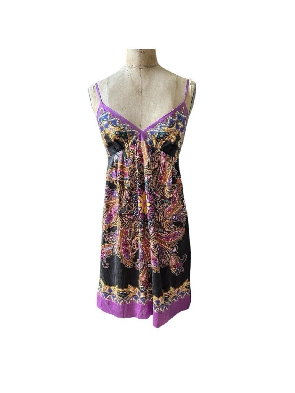 ECI New York vintage slip dress size 4 silk blend whimsigoth fairy fairycore Y2k